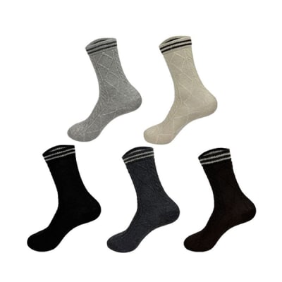 CALCETIN MUJER LANA ROMBOS 36-391