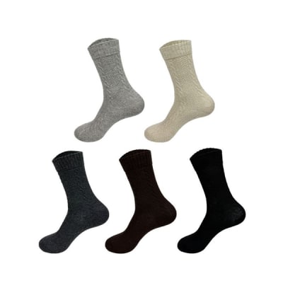 CALCETIN ACANALADO MUJER LANA 36-391