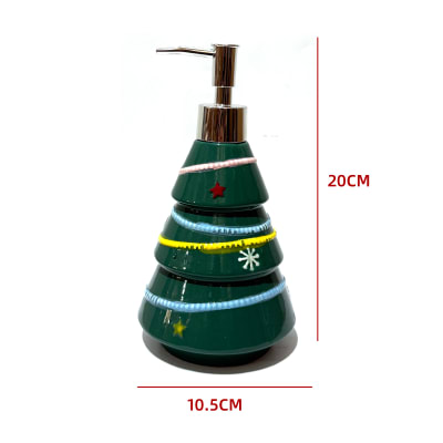 DISPENSADOR DE CERAMICA ARBOL NAVIDAD 10.5X10.5X20CM1