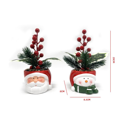ADORNO NAVIDAD 8.3X8X20 CM CON RAMAS1