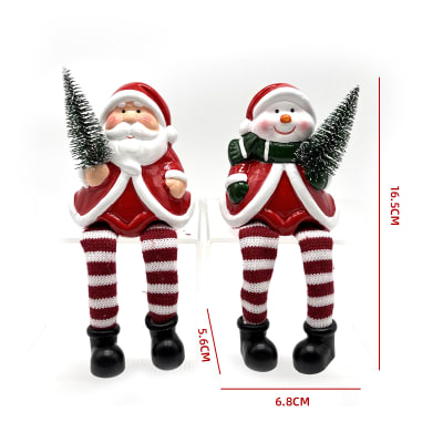 ADORNO NAVIDAD PATAS TEXTIL 6.8X5.6X16.5 CM1