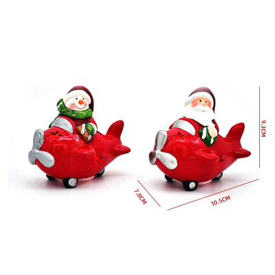 ADORNO NAVIDAD AVION LED 10.5X7.8X9.3 CM1