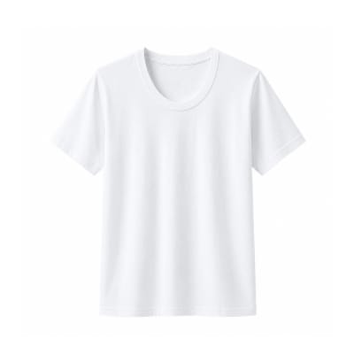 CAMISETA JUVENIL ALGODON  MANGA CORTO BLANCO  13-14/15-16/S-M1