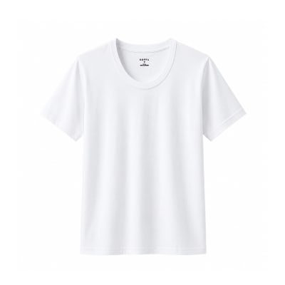 CAMISETA JUVENIL ALGODON  MANGA CORTO BLANCO  13-14/15-16/S-M1