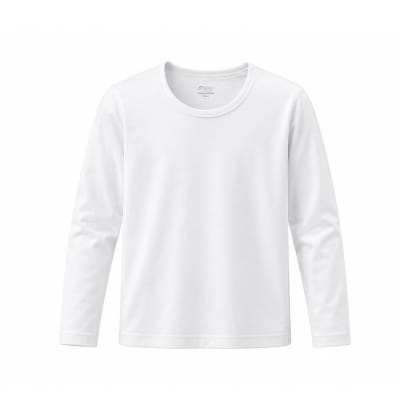 CAMISETA JUVENIL ALGODON MANGA LARGO BLANCO 13-14/15-16/S-M1