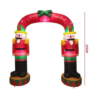 INFLABLE ARCO NAVIDEÑO CASCANUECES 2.7 MTS1
