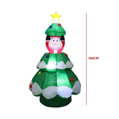(8)INFLABLE SANTA SALIENDO DE ARBOL 1.8MTS1