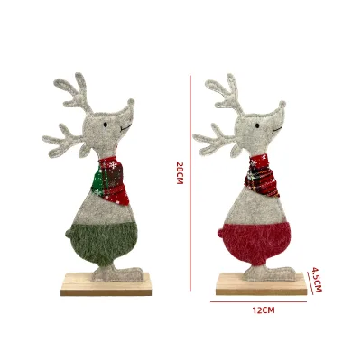 ADORNO RENO NAVIDAD 12X4.5X28CM1