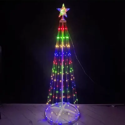 ARBOL NAVIDEÑO LED USB CON FLORES 1.8M1