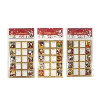SET STICKERS NAVIDAD 
DORADO 12*17cm1