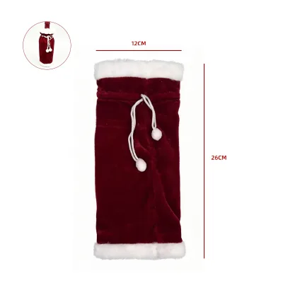 CUBRE BOTELLA VINO NAVIDAD 26X12CM1