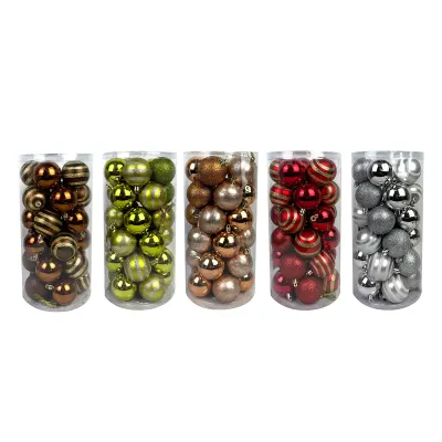 SET ADORNO NAVIDAD PELOTA 6 CM1
