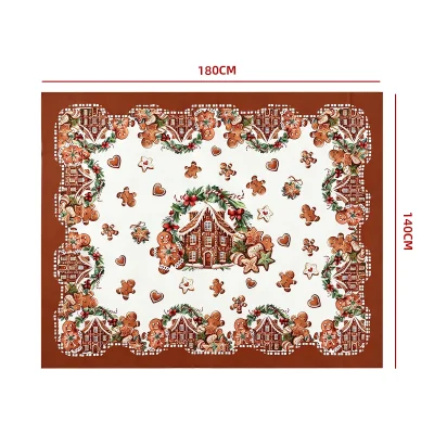 MANTEL NAVIDAD JENGIBRE 140X180CM1