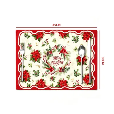 INDIVIDUAL NAVIDAD FLORES ROJAS 30X45CM1