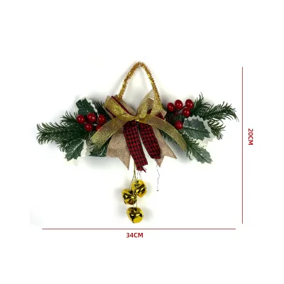 COLGANTE NAVIDEÑO 3 CAMPANITAS 34X20CM1