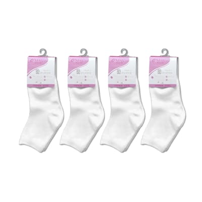 CALCETINES ESCOLAR CORTO BLANCO TALLA 6 | 12 UNID1