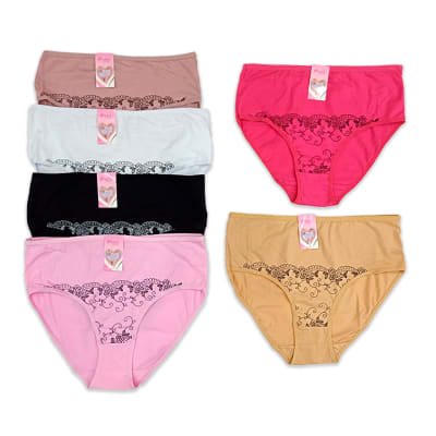 CALZON DE MUJER COLOR LISO COSTURA CON DISEÑO DE MANDALA | 12 UNID1