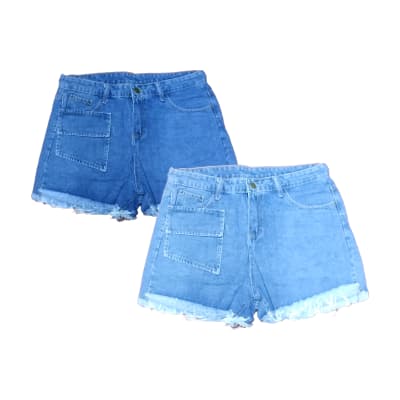 SHORT JEANS PARA LOLA CON DESGASTADO Y SIN ELASTICO1
