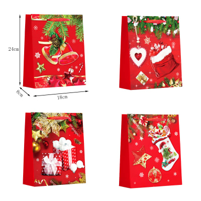 BOLSA DE REGALO NAVIDEÑO 18x8x24 CMS1