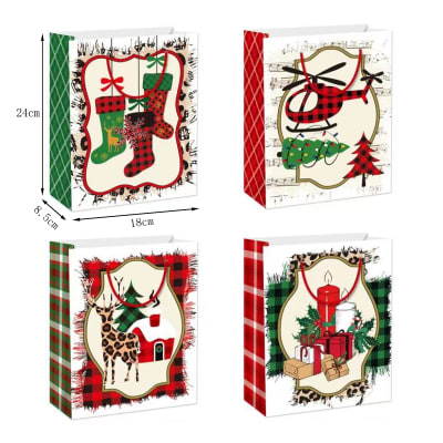 BOLSA PARA REGALOS NAVIDA DISEÑOS 18*8*241