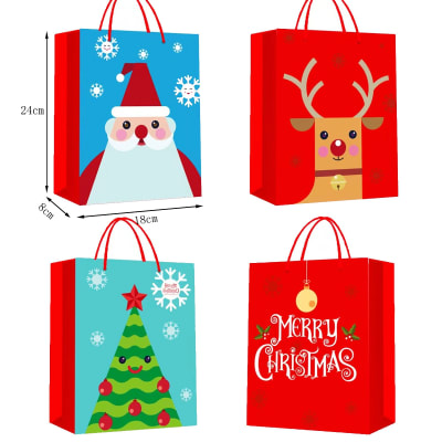 BOLSA PARA REGALO DISEÑOS NAVIDAD 18x8x24 CMS1