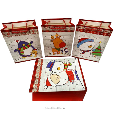 BOLSA DE REGALO NAVIDAD DISEÑO INFANTIL 18*8*241