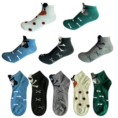 CALCETINES DE NIÑO HUESOS/MASCOTA TALLA  2 | 12 UNID1