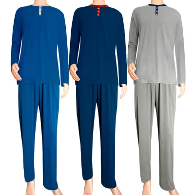 PIJAMA DE HOMBRE MANGA LARGA | 12 UNI.1