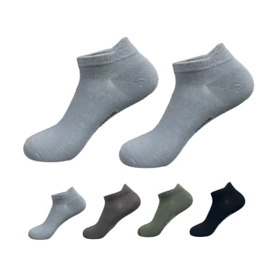 CALCETINES DE NIÑO JUVENIL CORTE TOBILLO ALGODÓN PEINADO | 12 UNID1