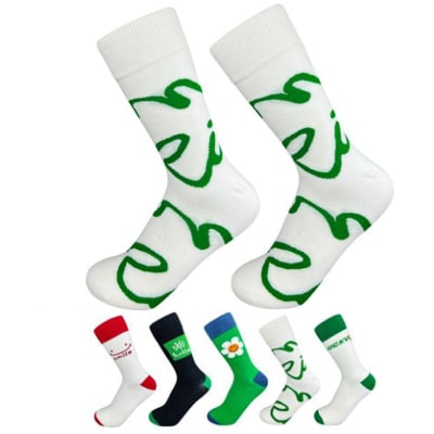 CALCETINES DE MUJER CORTE MEDIO CON DISEÑOS SURTIDOS ALGODÓN | 12 UNID1