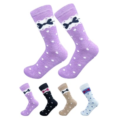 CALCETINES DE MUJER LAZOS CON PUNTOS | 12 UNID1