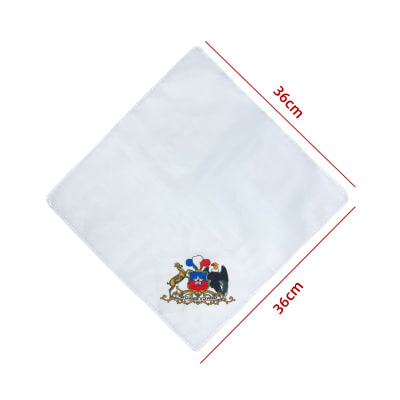 PAÑUELO FIESTAS PATRIAS ESCUDO CHILENO 36X36 CM1
