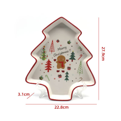 PLATO DE NAVIDAD DISEÑO ARBOL 27.9X22.8X3.1CM1