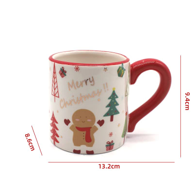 TAZA DE NAVIDAD CERAMICA GALLETA JENGIBRE 13.2X8.6X9.4CM1
