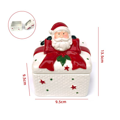 DECORACION CAJA DE NAVIDAD VIEJO PASCUERO CERAMICA 11X9.5X13.5CM1