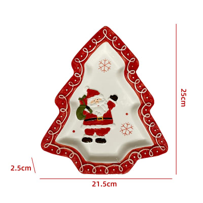 PLATO DE NAVIDAD DISEÑO ARBOL VIEJO PASCUERO 25X21.5X2.5CM1