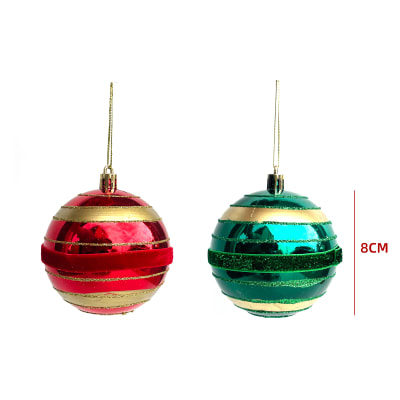 BOLAS DE NAVIDAD 8CM 6PCS3