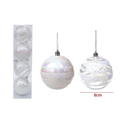 Bolas de navidad 8cm 4pcs1