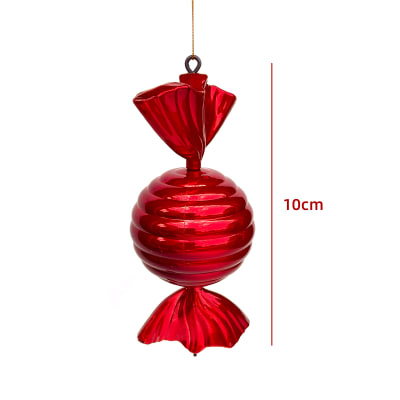 COLGANTE DULCE DE NAVIDAD 10CM 2PCS1