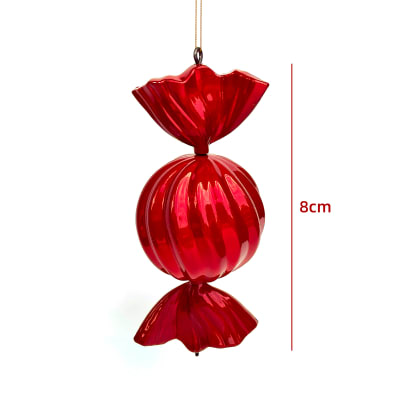 COLGANTE DULCE DE NAVIDAD 8CM 2PCS1