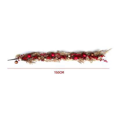 ADORNO NAVIDEÑO CON ESFERAS 150CM1