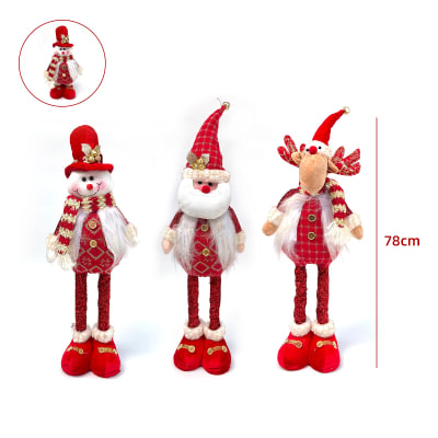 MUÑECO DE NAVIDAD PATAS LARGAS RETRATIL 78CM1