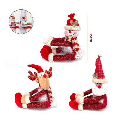 DECORACION DE NAVIDAD AMARRA DE CORTINAS 35CM1