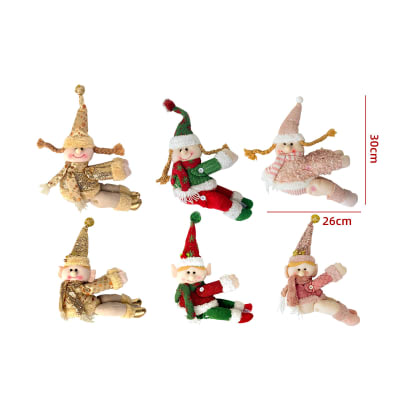 DECORACION NAVIDAD AMARRA DE CORTINA DUENDE 30*26CM1