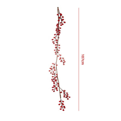 GUIRNALDA DE NAVIDAD FRUTOS ROJOS 107X3X3CM1