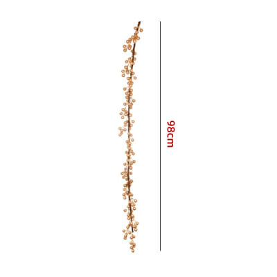 GUIRNALDA DE NAVIDAD FRUTOS DORADOS 98X4X3CM1
