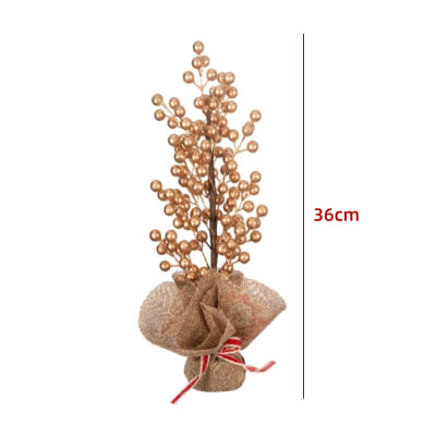 ARBOL DE NAVIDAD FRUTOS DORADOS 36X7CM1