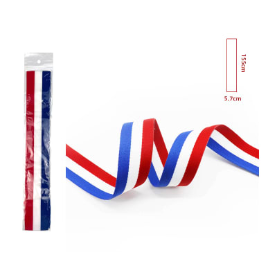 FAJA FIESTAS PATRIAS TRICOLOR 5.7X155CM1