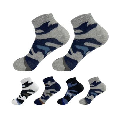 CALCETINES DE NIÑO JUVENIL TOBILLO DISEÑO MILITAR 13-16 AÑO1