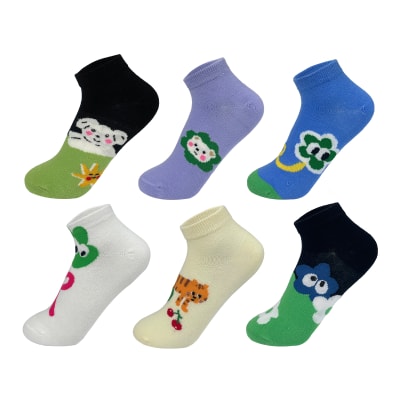 CALCETINES DE NIÑA CORTE TOBILLO ALGODÓN 6-9 AÑOS1